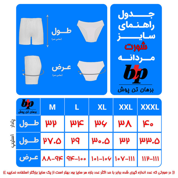 شورت مردانه برهان تن پوش مدل 06 کد 03 بسته 2 عددی