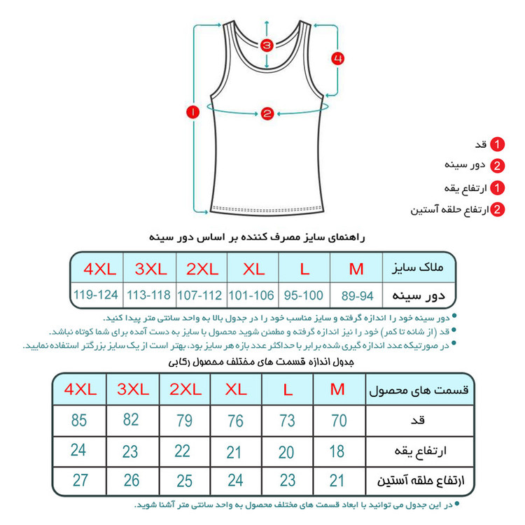 زیرپوش رکابی یقه گرد مردانه برهان تن پوش مدل 7-01 مجموعه 4 عددی