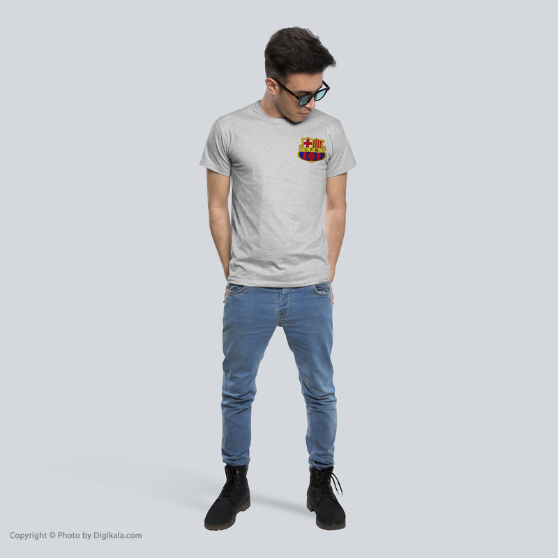 تی شرت مردانه طرح بارسلونا کد S688