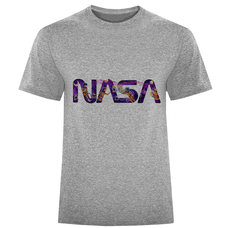 تی شرت آستین کوتاه مردانه مدل D891 NASA