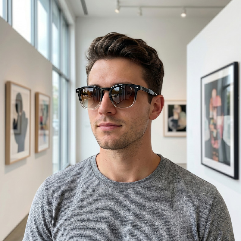 عینک آفتابی ویفرر (Wayfarer) آلبرت وگ مدل S31116C5 Acetate Avantgarde Visionary