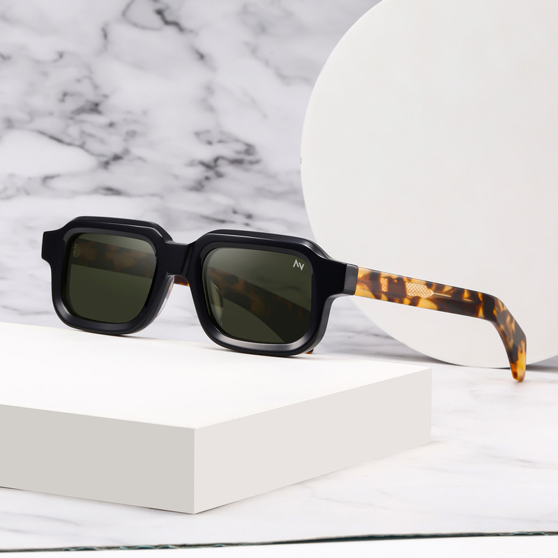 عینک آفتابی مربعی آلبرت وگ مدل S32132C2 Acetate Avantgarde Visionary