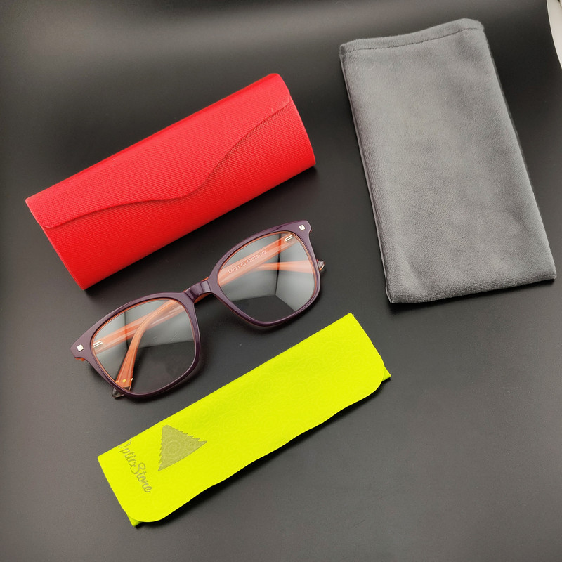 فریم عینک طبی زنانه مدل LA023C3 Acetate Tangerine Maroon
