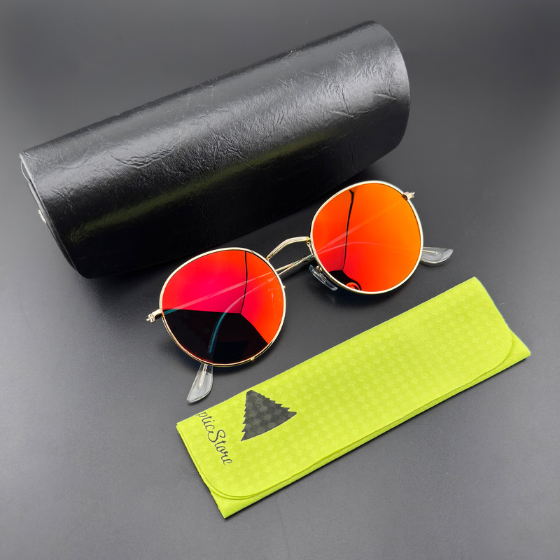 عینک آفتابی گرد مدل 3447-2 Polarized Apricot