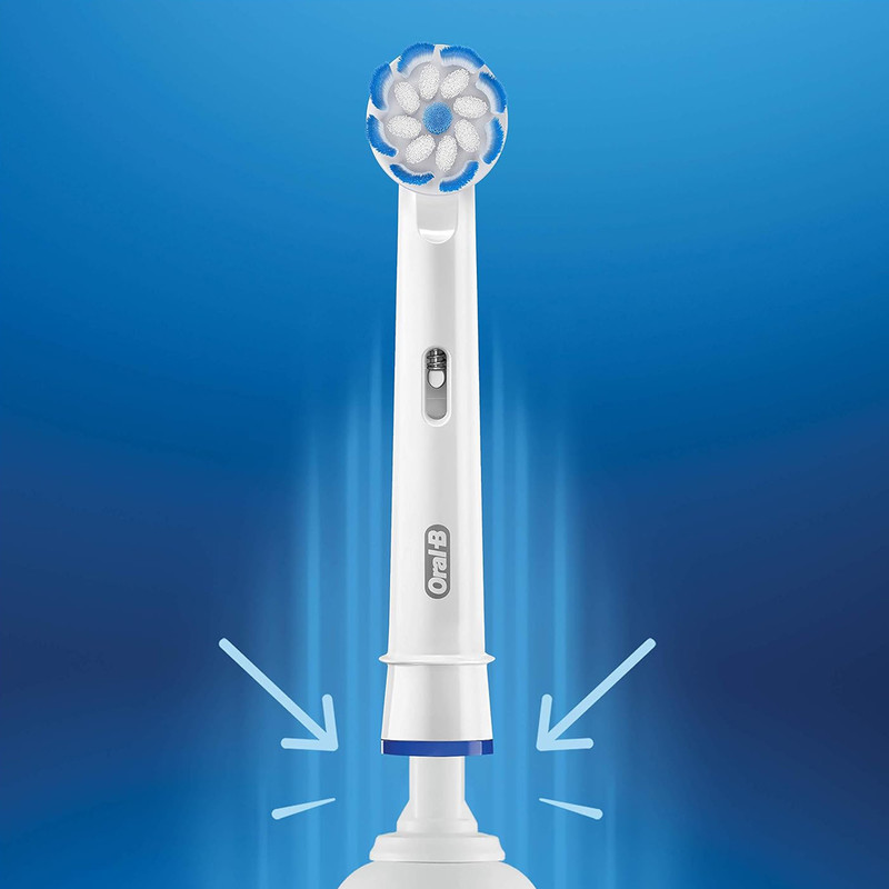 سری یدک مسواک برقی اورال-بی مدل SENSI ULTRATHIN بسته 4 عددی