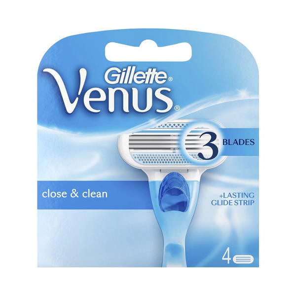 تیغ یدک ژیلت مدل Venus Close & Clean ‏بسته 4 عددی