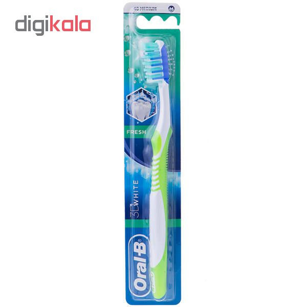 مسواک اورال-بی مدل Advantage 3D white Fresh با برس متوسط