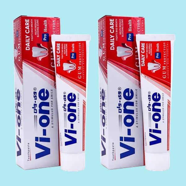 خمیر دندان وی وان مدل GUM Protection حجم 90 میلی لیتر مجموعه 2 عددی