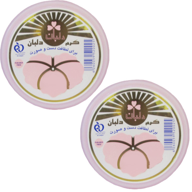 کرم مرطوب کننده دلبان مدل DB02 حجم 90 میلی لیتر مجموعه 2 عددی