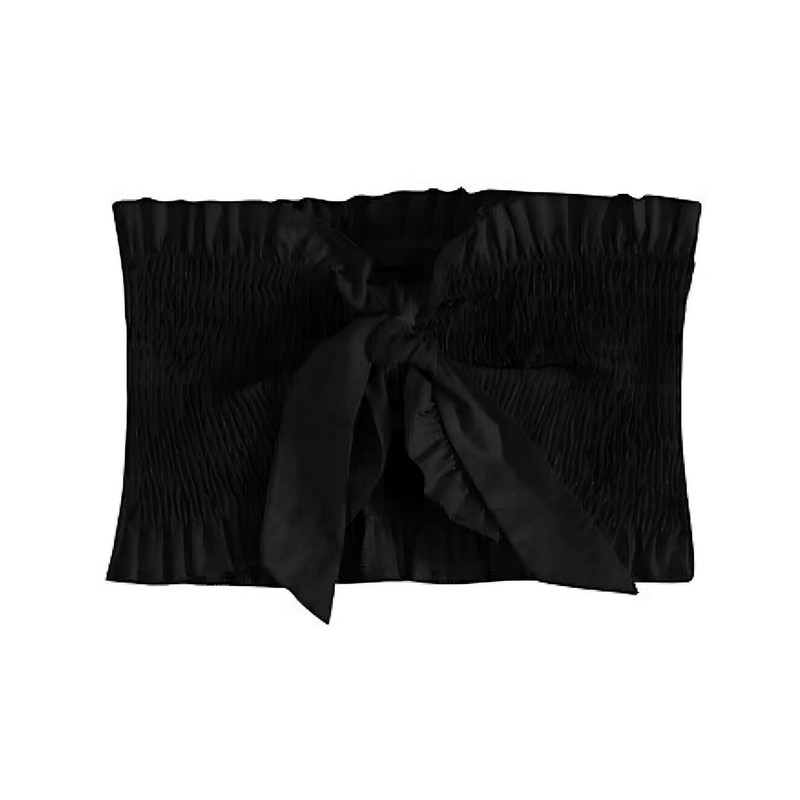 کراپتاپ زنانه مدل پاپیونی