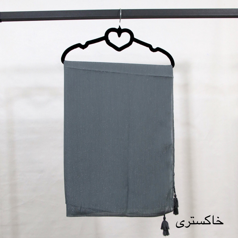 شال زنانه مدل حریر کریشه ساده کد ana-2269