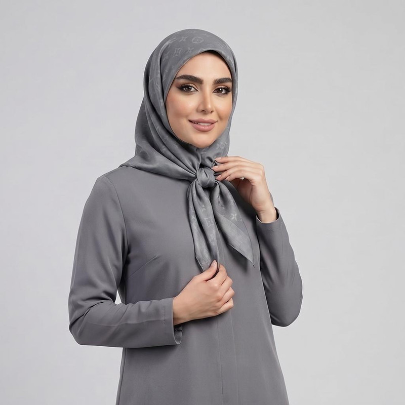 مینی اسکارف زنانه مدل ساده موهر پاییزی کد 2