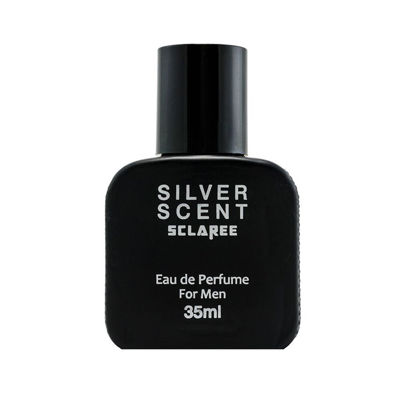 عطر جیبی مردانه اسکلاره مدل Silver Scent با رایحه گرم و تند حجم 35 میلی لیتر