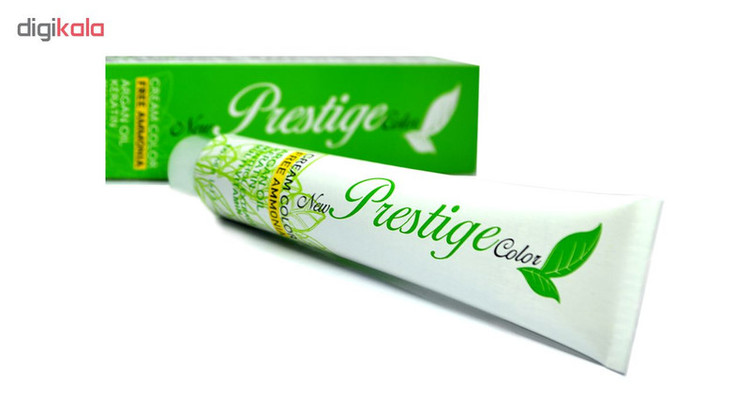 رنگ مو بدون آمونیاک نیو پرستیژ کالر شماره 6 حجم 100 میلی لیتر رنگ قهوه ای تیره