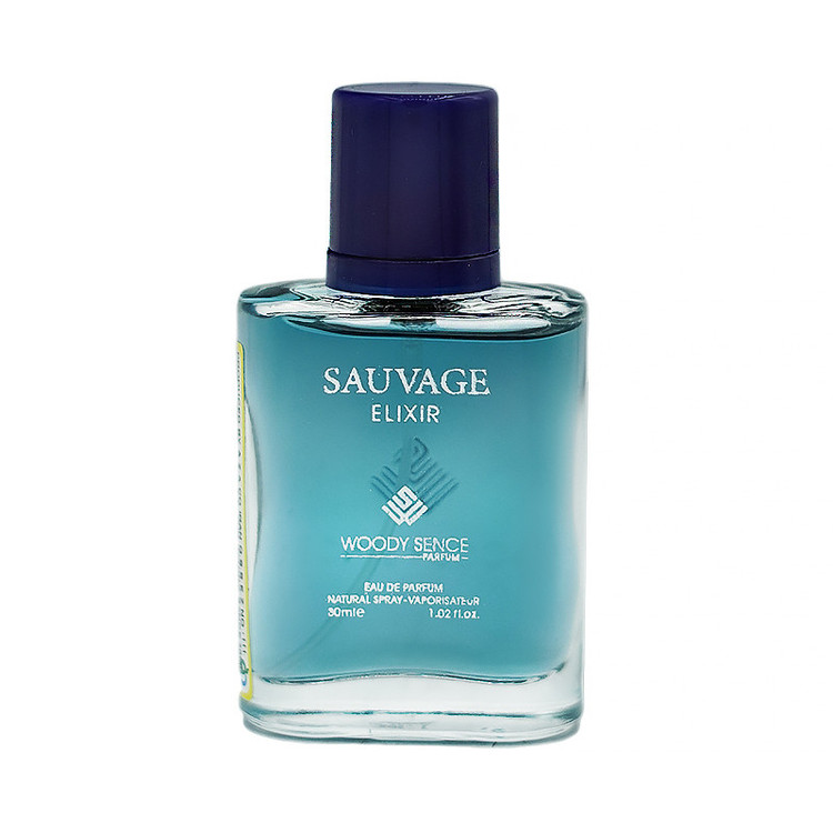 عطر جیبی مردانه وودی سنس مدل SAUVAGE ELIXIR حجم 30 میلی لیتر