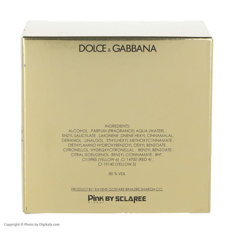 ادو پرفیوم زنانه اسکلاره مدل DOLCE GABBANA حجم 100 میلی لیتر