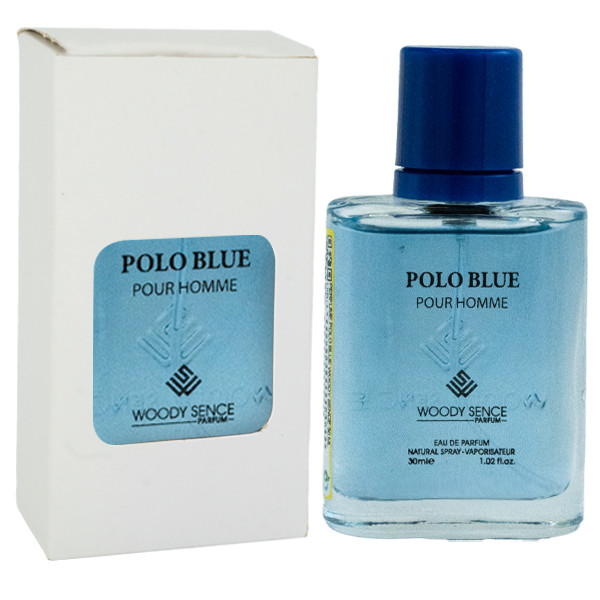 عطر جیبی مردانه وودی سنس مدل POLO BLUE  با رایحه تند حجم 30 میلی لیتر