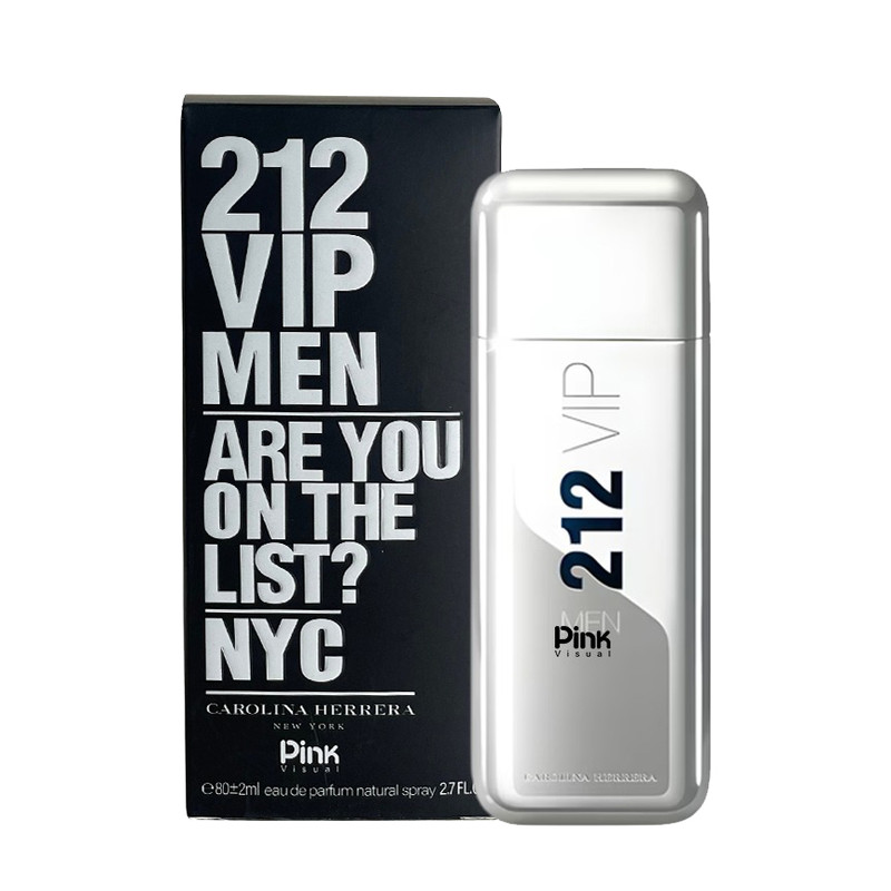 ادو پرفیوم مردانه پینک ویژوآل مدل 212Vip Carolina Herrera با رایحه گرم حجم 100 میلی لیتر