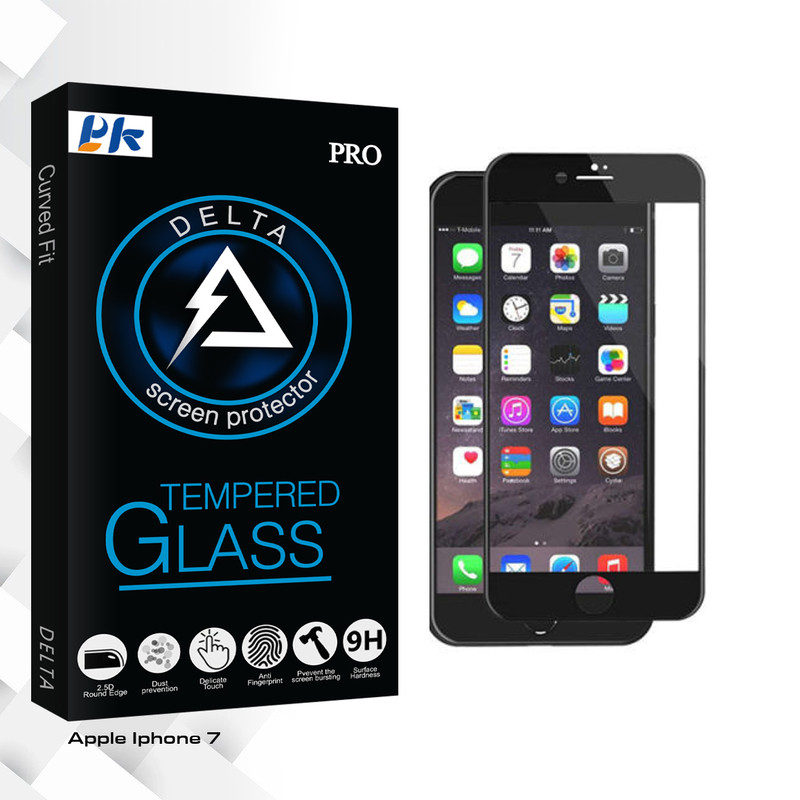محافظ صفحه نمایش سرامیکی پی کی مدل Delta Glass مناسب برای گوشی موبایل اپل Iphone 7