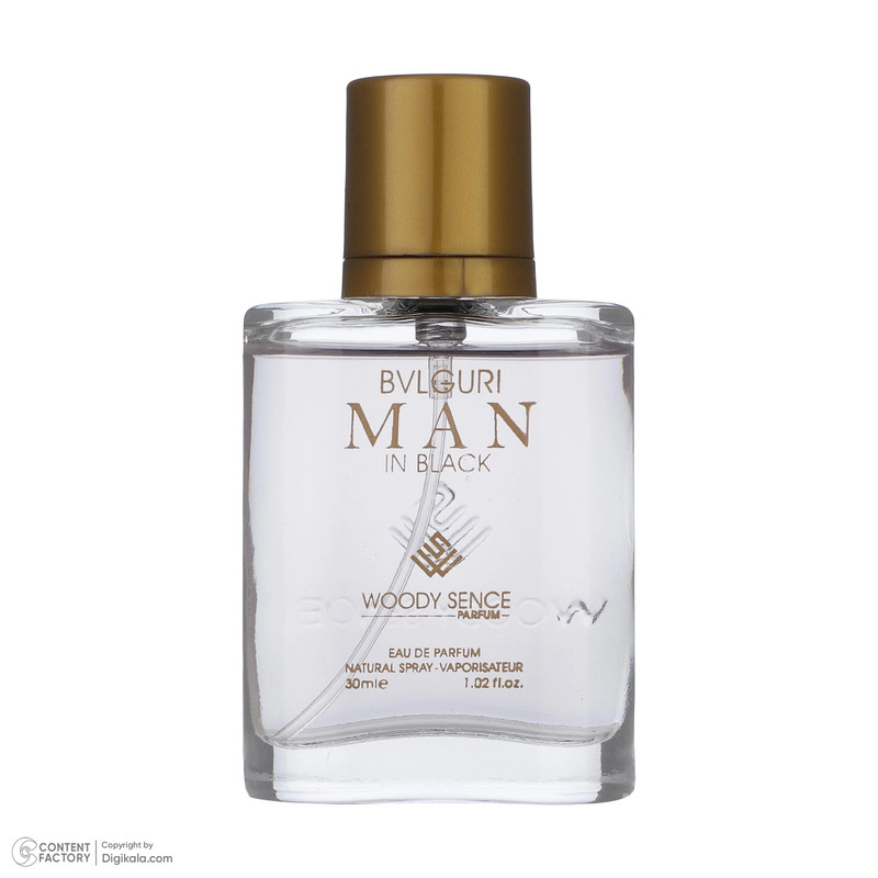 عطر جیبی مردانه وودی سنس مدل Man In Black حجم 30 میلی لیتر