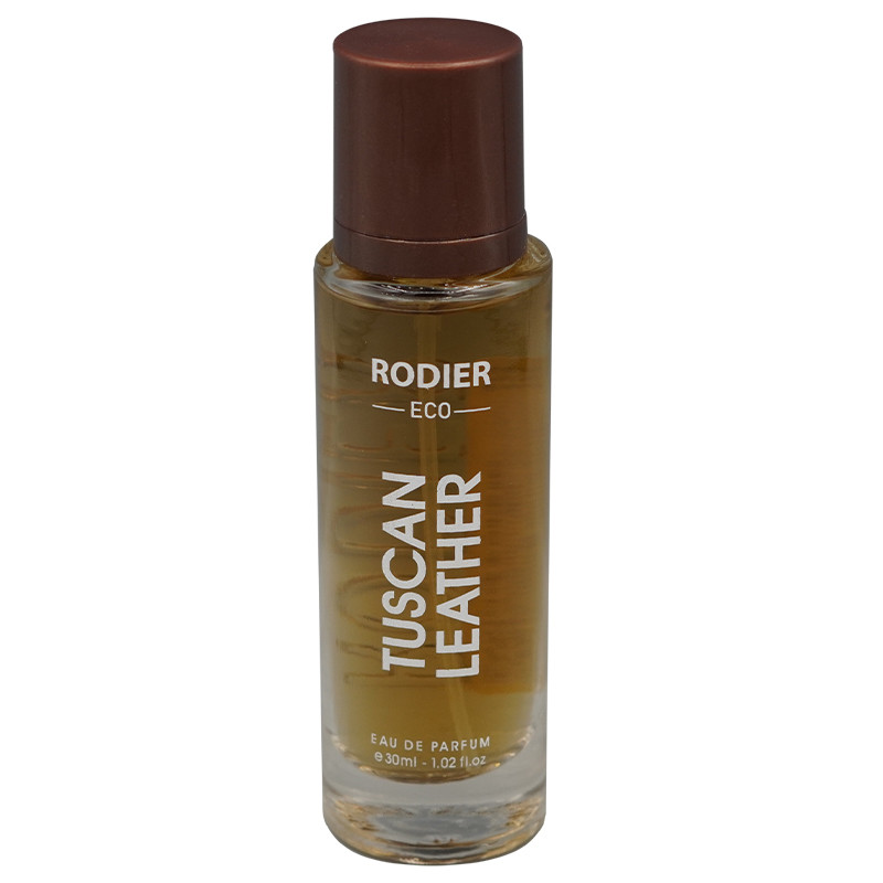 عطر جیبی رودیر مدل TUSCAN LEATHER با رایحه گرم حجم 30 میلیلیتر