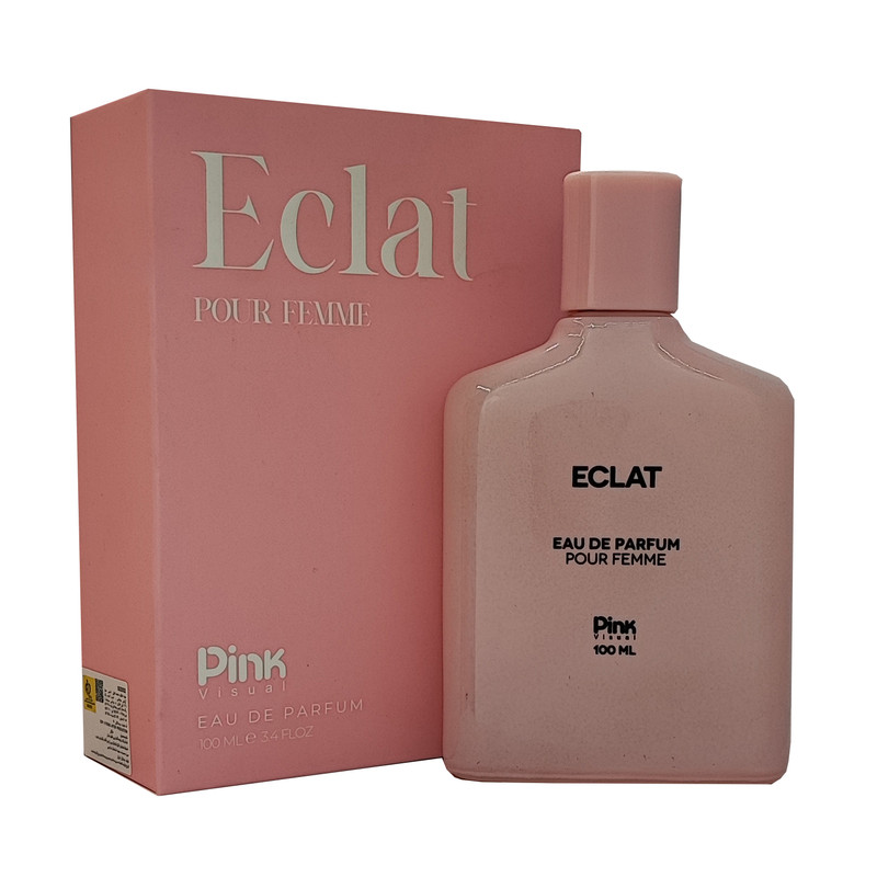ادوپرفیوم زنانه پینک ویژوآل مدل Eclat با رایحه گرم حجم 100میلیلیتر