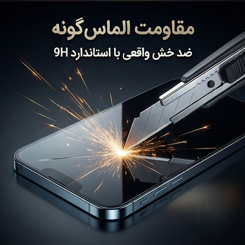 محافظ صفحه نمایش ال کا جی مدل EDGLSS-LK مناسب برای گوشی موبایل اپل iPhone 16 Pro