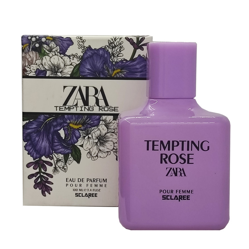 ادوپرفیوم زنانه اسکلاره مدل Tempting rose zara حجم 100 میلی‌لیتر
