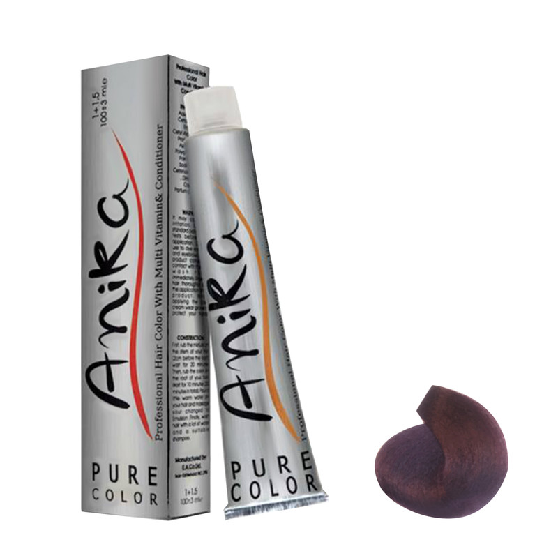 رنگ مو آنیکا سری Violet شماره 4.20 حجم 100 میلی لیتر رنگ شرابی متوسط