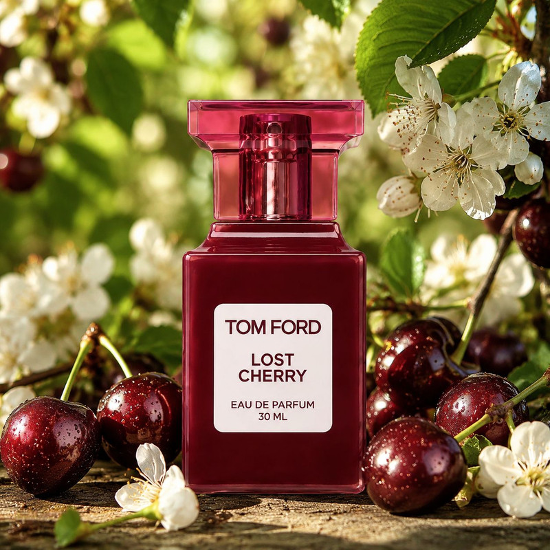 عطر جیبی اولترا ویرچوآل مدل Lost Cherry با رایحه شیرین و میوه ای حجم 30 میلیلیتر