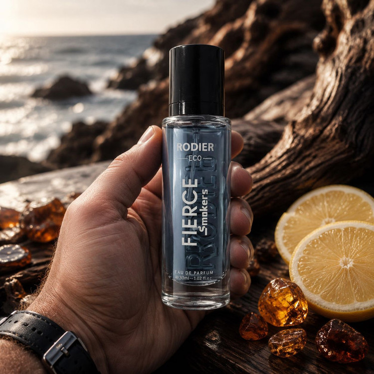 عطر جیبی مردانه رودیر مدل Fierce Smokers با رایحه خنک و مرکباتی حجم 30 میلیلیتر
