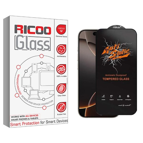 محافظ صفحه نمایش ریکو مدل RiC2newpkg Antistatic مناسب برای گوشی موبایل اپل iPhone 16 Pro Max
