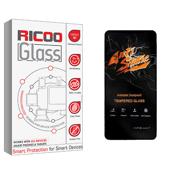 محافظ صفحه نمایش ریکو مدل RiC2 Anti Static مناسب برای گوشی موبایل اپل IPHONE 13 PRO