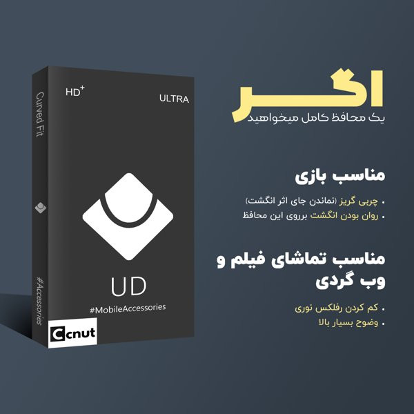 محافظ صفحه نمایش کوکونات مدل UDB SuperD مناسب برای گوشی موبایل اپل iPhone 16 plus