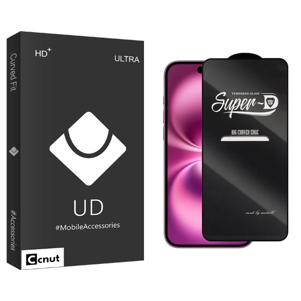 محافظ صفحه نمایش کوکونات مدل UDB SuperD مناسب برای گوشی موبایل اپل iPhone 16 plus