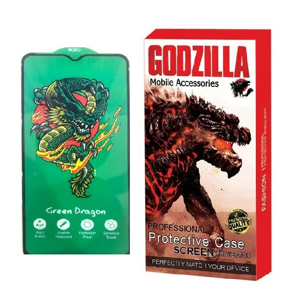 محافظ صفحه نمایش گودزیلا مدل Dragon مناسب برای گوشی موبایل اپل iPhone 13 pro