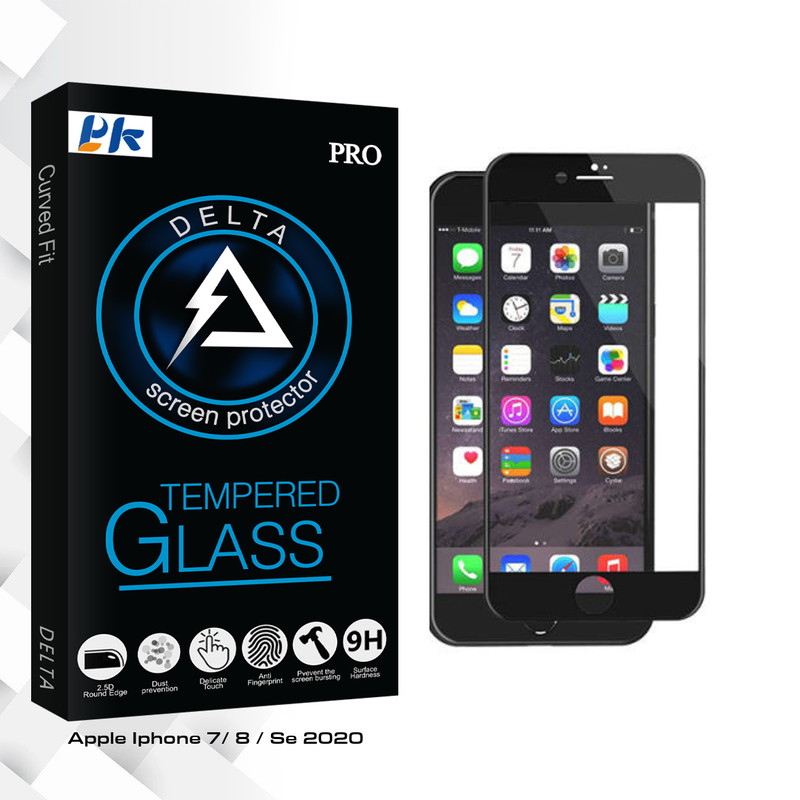 محافظ صفحه نمایش پی کی مدل Delta Glass مناسب برای گوشی موبایل اپل Iphone 7/ 8 / Se 2020