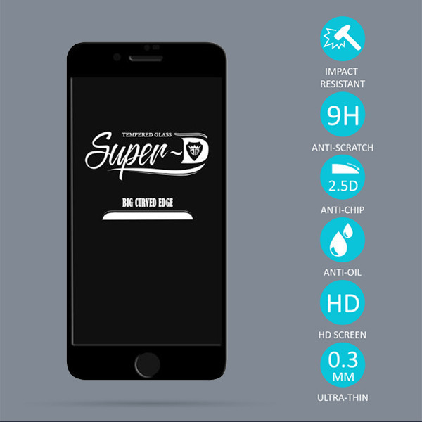 محافظ صفحه نمایش مدل SUPER-D مناسب برای گوشی موبایل اپل iPhone 7 Plus