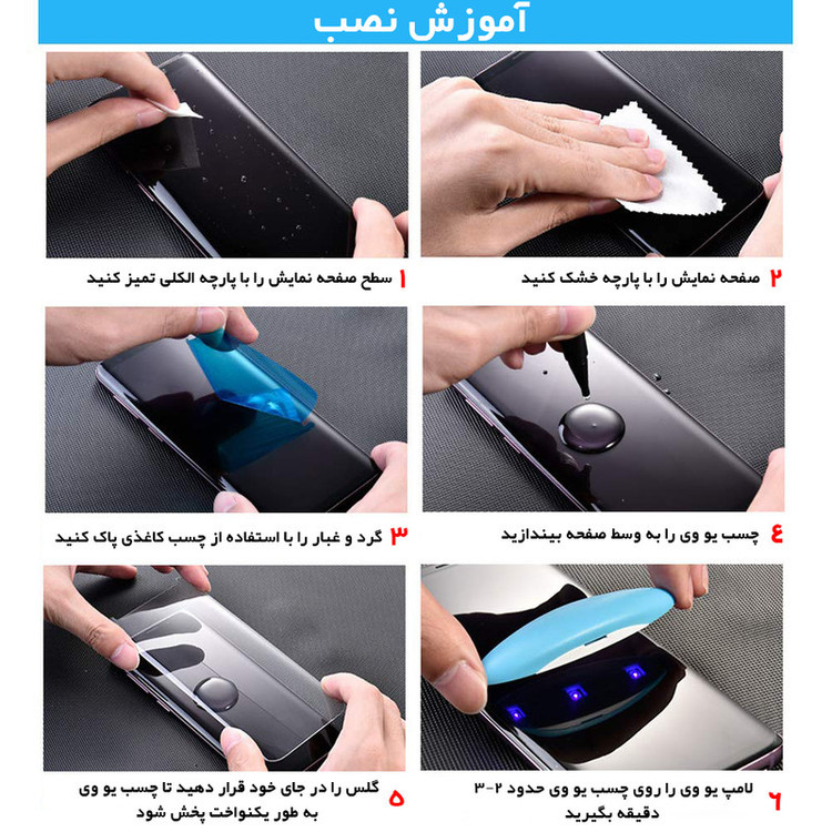 محافظ صفحه نمایش کوکونات مدل UDB UV مناسب برای گوشی موبایل شیائومی Mi note 10 Lite