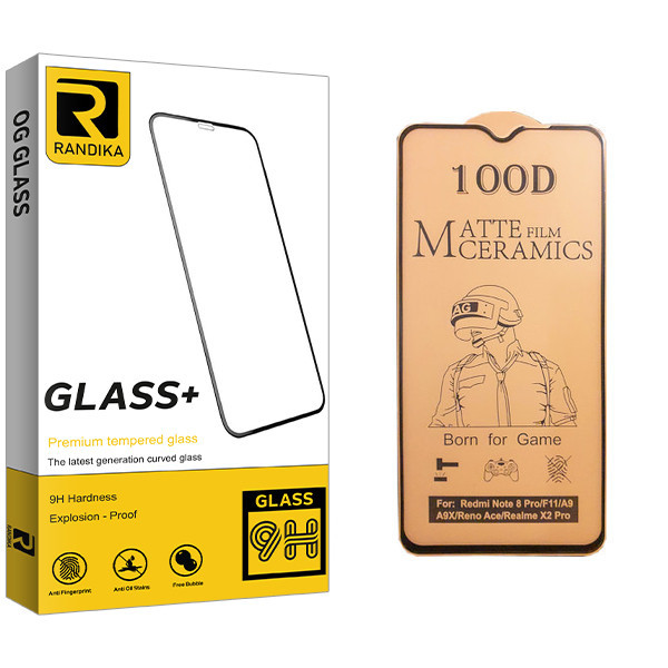 محافظ صفحه نمایش سرامیکی راندیکا مدل GLD مناسب برای گوشی موبایل شیائومی Redmi Note 8 Pro