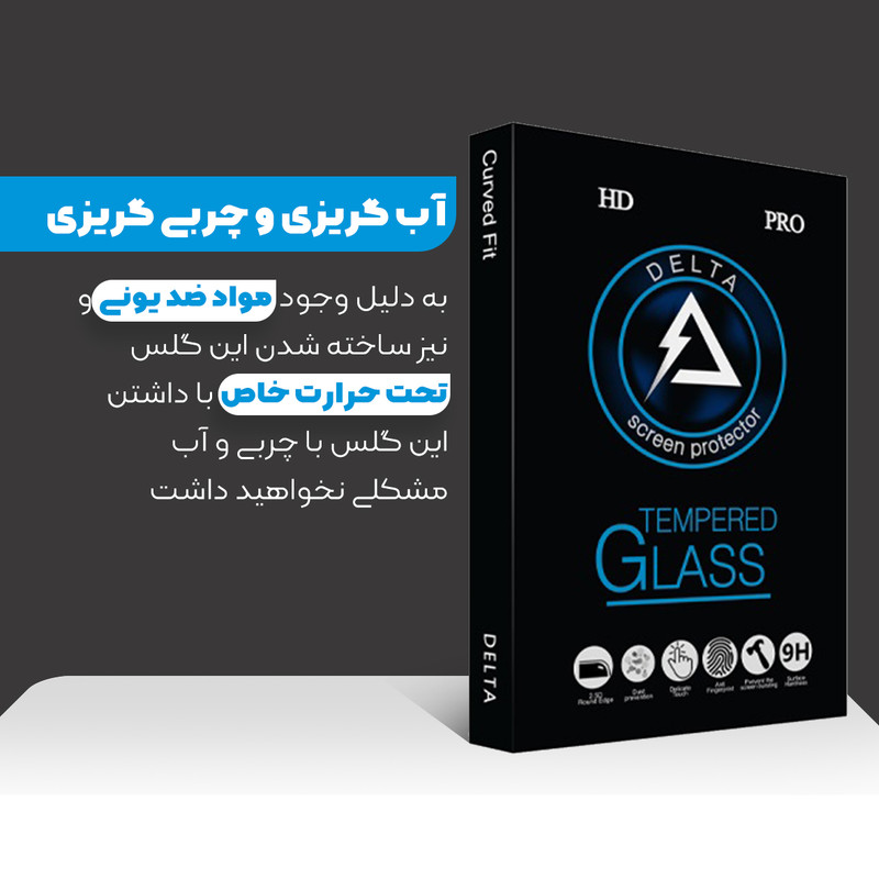 محافظ صفحه نمایش سرامیکی دلتا مدل Fit مناسب برای گوشی موبایل اپل iPhone 12