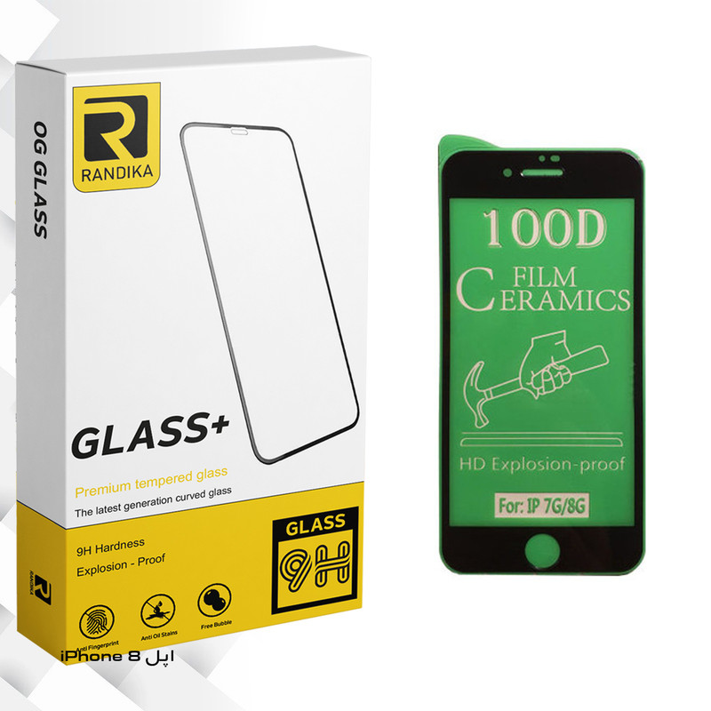 محافظ صفحه نمایش سرامیکی راندیکا مدل GLD مناسب برای گوشی موبایل اپل iPhone 8