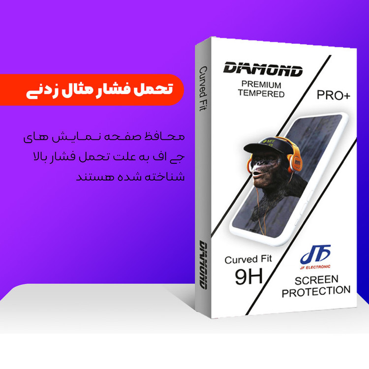 محافظ صفحه نمایش جی اف مدل Diamond مناسب برای گوشی موبایل اپل iPhone 5