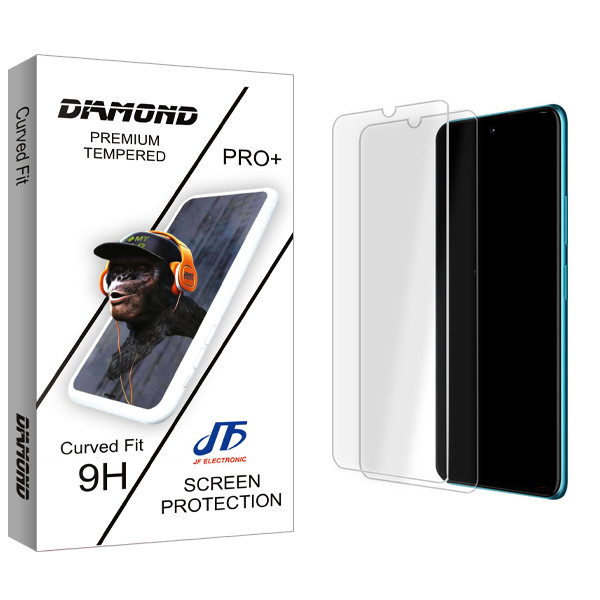 محافظ صفحه نمایش شیشه ای جی اف مدل Diamond Glass MIX مناسب برای گوشی موبایل اینفینیکس Smart Hot 12i بسته دو عددی