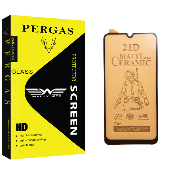 محافظ صفحه نمایش سرامیکی وایلی نایس مدل Pergas Glass مناسب برای گوشی موبایل سامسونگ Galaxy M31
