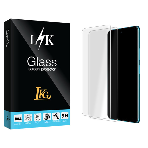 محافظ صفحه نمایش شیشه ای ال کا جی مدل LK Glass مناسب برای گوشی موبایل ریلمی GT 5G بسته دو عددی