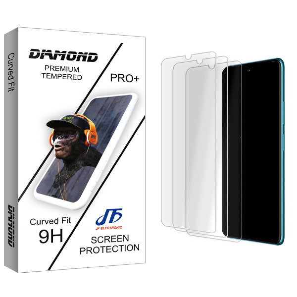 محافظ صفحه نمایش شیشه ای جی اف مدل Diamond Glass MIX3 مناسب برای گوشی موبایل هوآوی P30 Lite بسته سه عددی