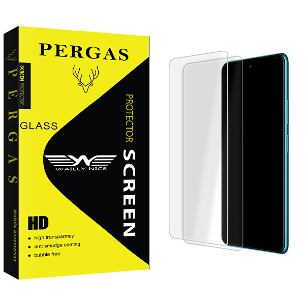 محافظ صفحه نمایش شیشه ای وایلی نایس مدل Pergas Glass MIX2 مناسب برای گوشی موبایل شیائومی Note 10s بسته دو عددی