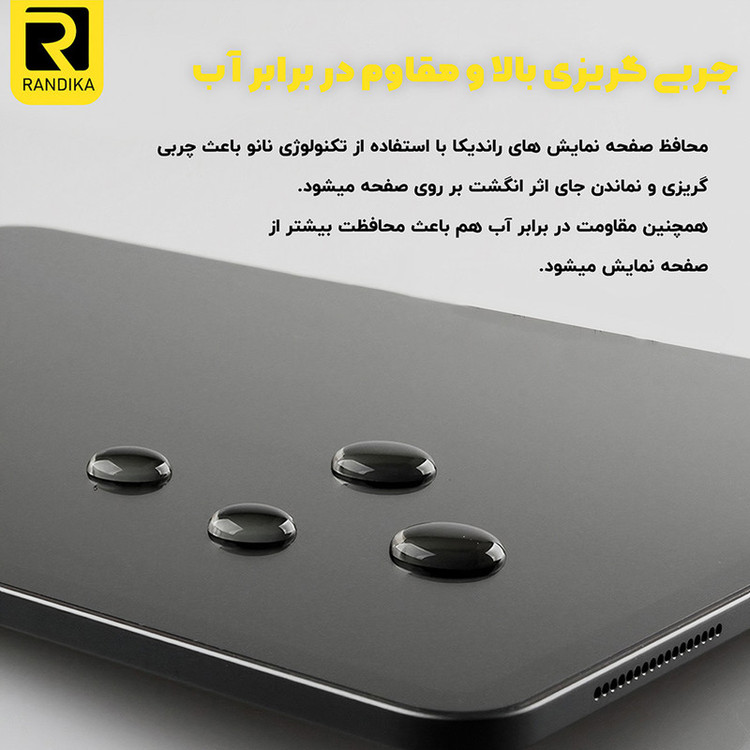 محافظ صفحه نمایش راندیکا مدل RK مناسب برای گوشی موبایل شیائومی Redmi Note 8 Pro / 9T / Poco M3