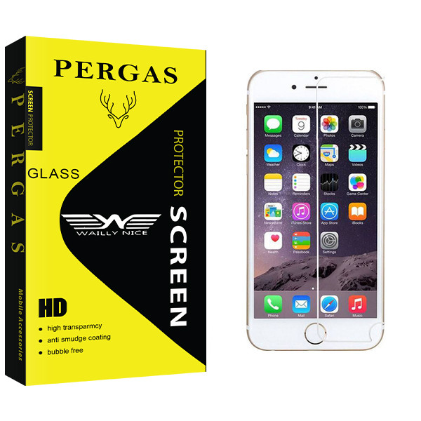 محافظ صفحه نمایش وایلی نایس مدل Pergas Glass مناسب برای گوشی موبایل اپل Iphone 6s/6s plus